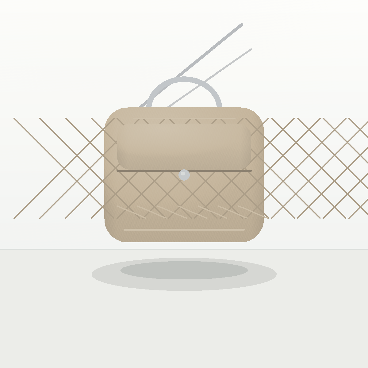 Maison Vela Almond Chain Wallet