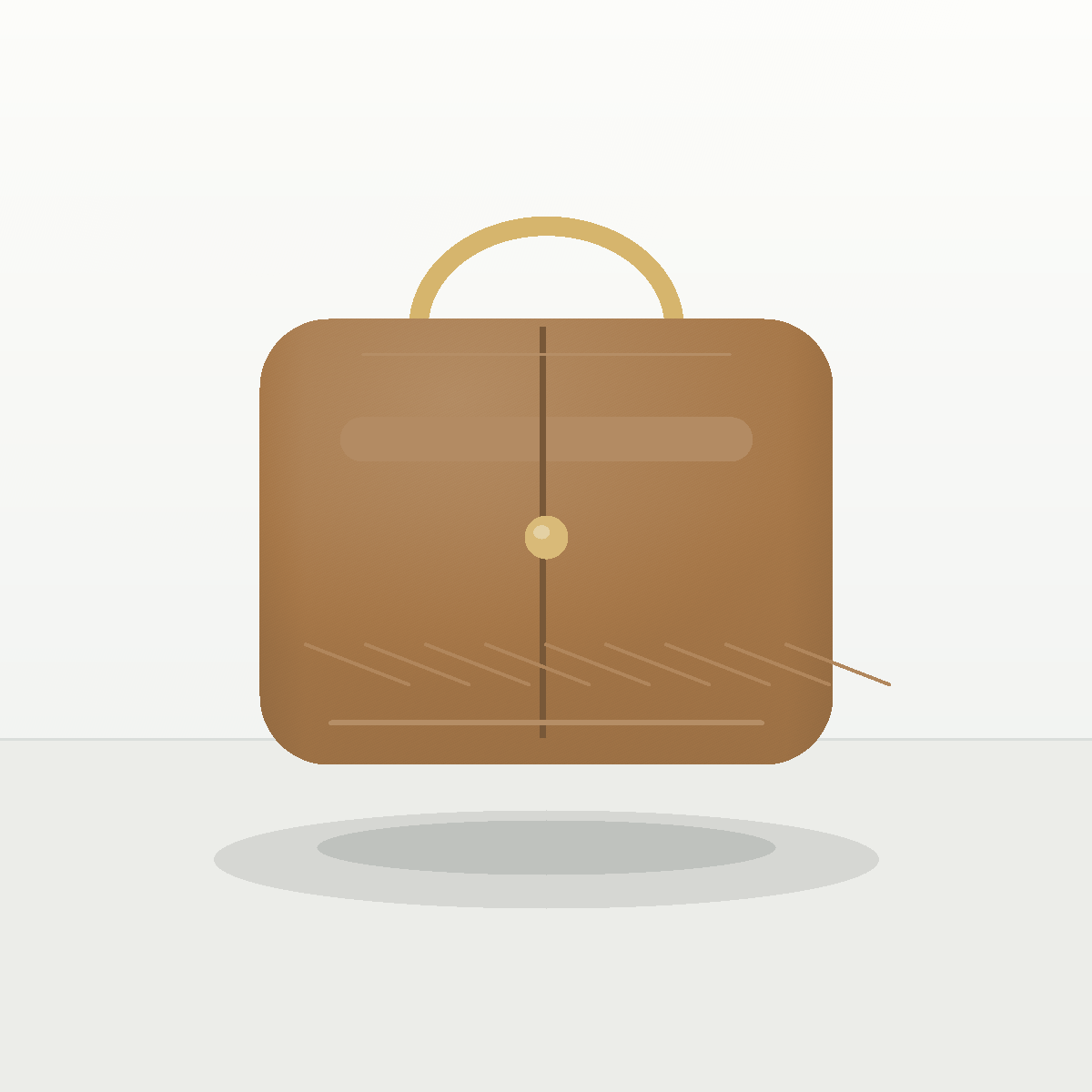 Velour House Camel Frame Bag