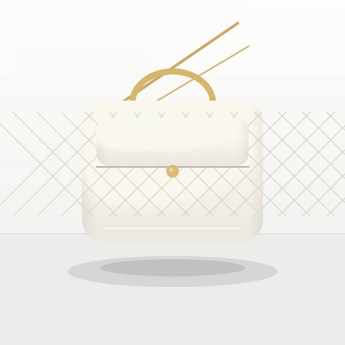 Elenora Mode Ivory Chain Shoulder
