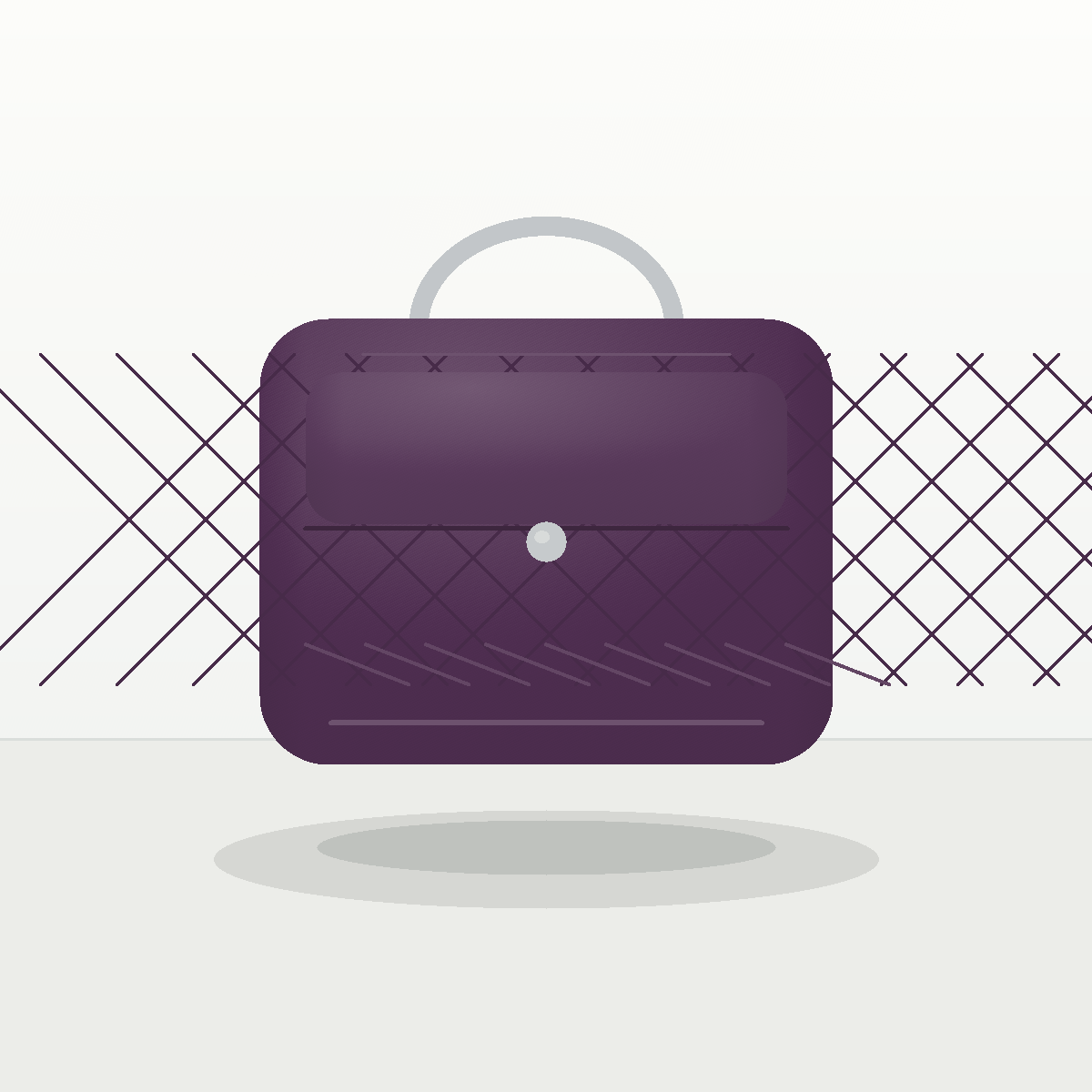 Elenora Mode Plum Flap Bag